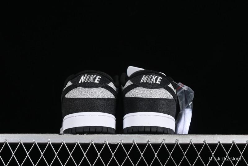 Nike SB Dunk Low Black Starry Sky Anniversary Custom Low-Top Casual Skate Shoes - LW1818-101