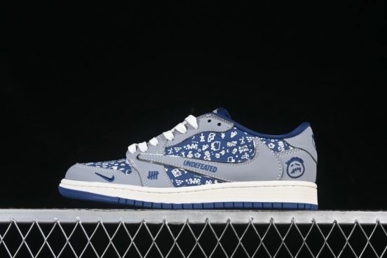 Nike Travis Scott x Fragment Design x Air Jordan 1 Low OG SP AJ1 Retro Sneakers - XS2024-015