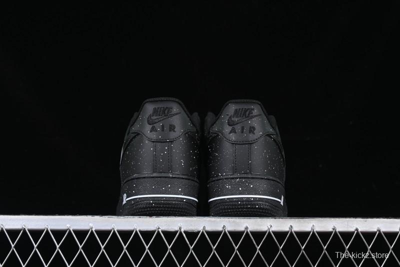 Nike Air Force 1 '07 Low Casual Sneakers with Black Splatter Design - ZH0316-046