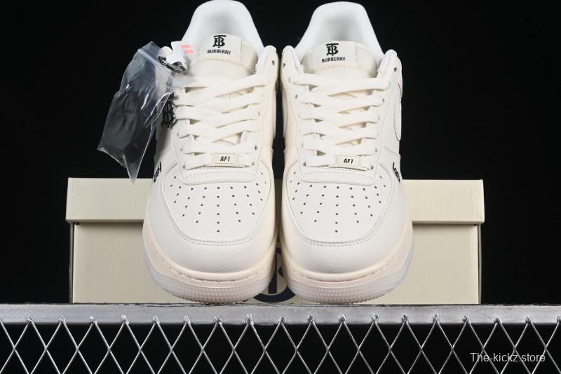 Nike Air Force 1 '07 Low Burberry Collaboration Off-White Crystal Low-Top Casual Sneakers - BB8588-226