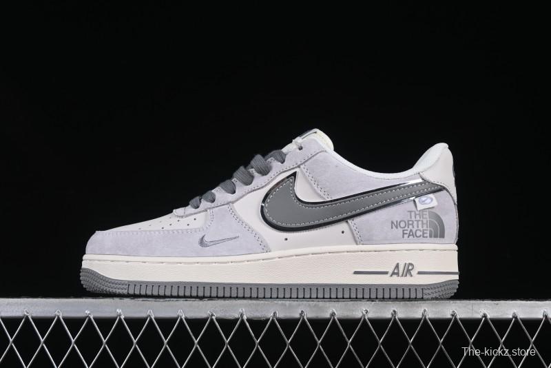 Nike Air Force 1 '07 Low The North Face Collaboration Grey Pigskin Grey Sole Low-Top Casual Sneakers - XZ6188-915