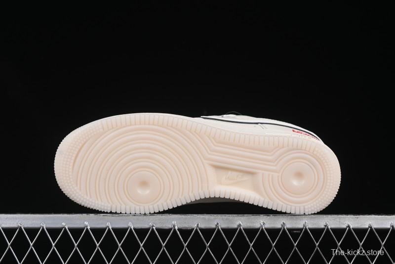 Nike Air Force 1 '07 Low Supreme Collaboration Off-White Crystal Custom Casual Sneakers - XZ6188-715