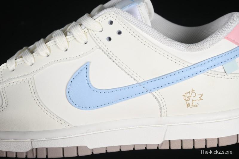 Nike Dunk Low "Pastel Panda" - Cream with Baby Blue & Pink Accents