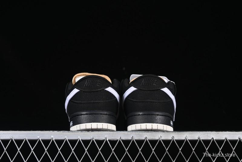 Nike SB Dunk Low Premium Skateboarding Shoes in Black and White - FN5880-001