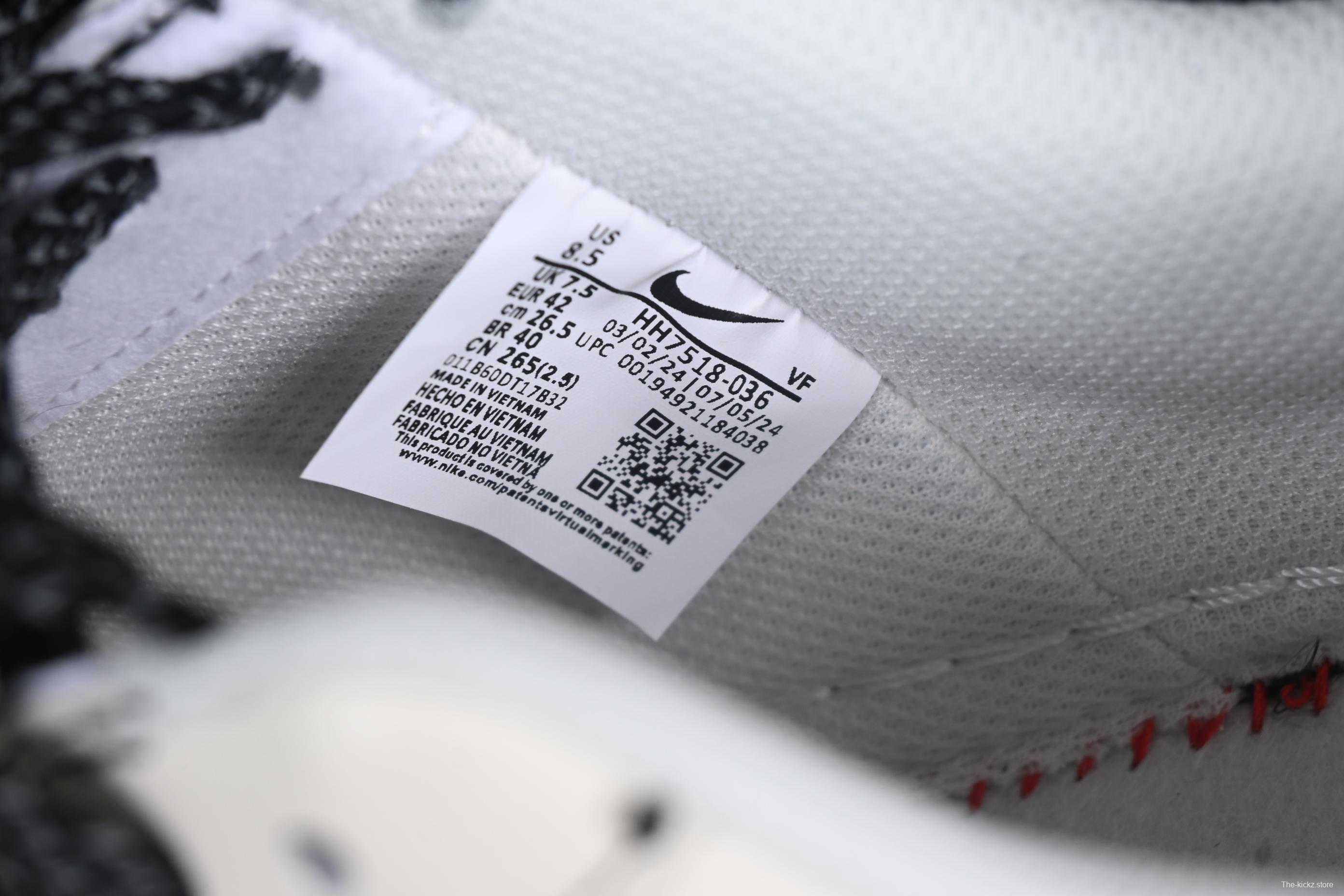 Nike Air Force 1 '07 Low Stussy Collaboration Black Dual-Tone Embroidery Casual Sneakers - HH7518-036