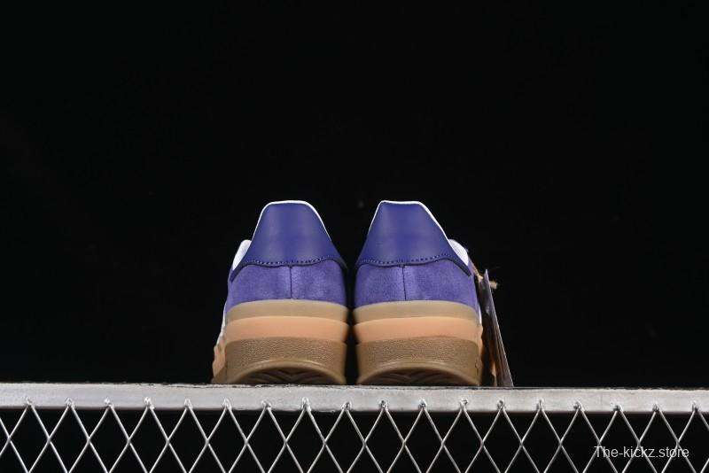 Adidas Originals Gazelle Bold IE0419 Low-Top Sneakers with Thick Sole for Casual Wear, Slip-Resistant and Durable