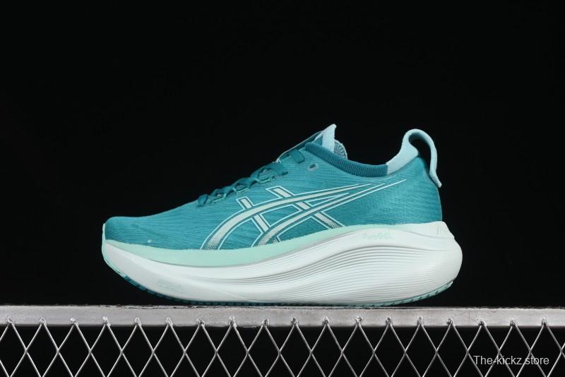 Asics Gel-Nimbus 27 Retro Breathable Casual Shoes Cushioned Men's Durable Running Shoes - 1012B753-400