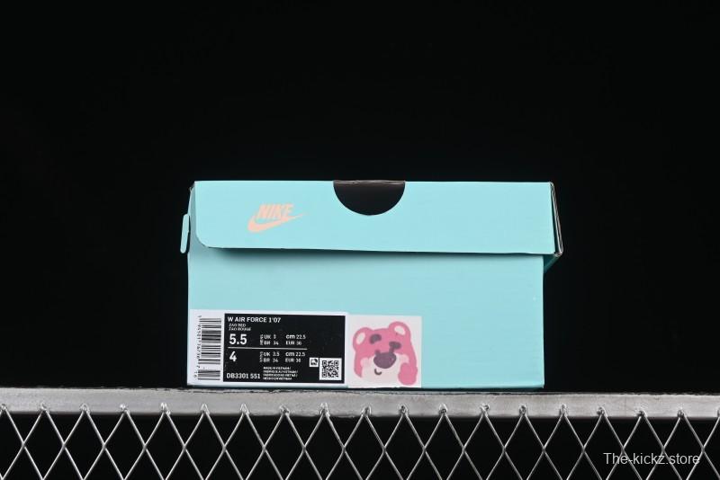 Nike Air Force 1'07 Low Strawberry Bear Custom Casual Sneakers - DB3301-551