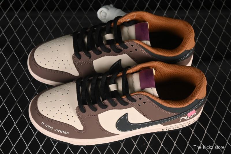 Nike SB Dunk Low Black Brown Low-Top Casual Skateboarding Shoes - MU0232-370