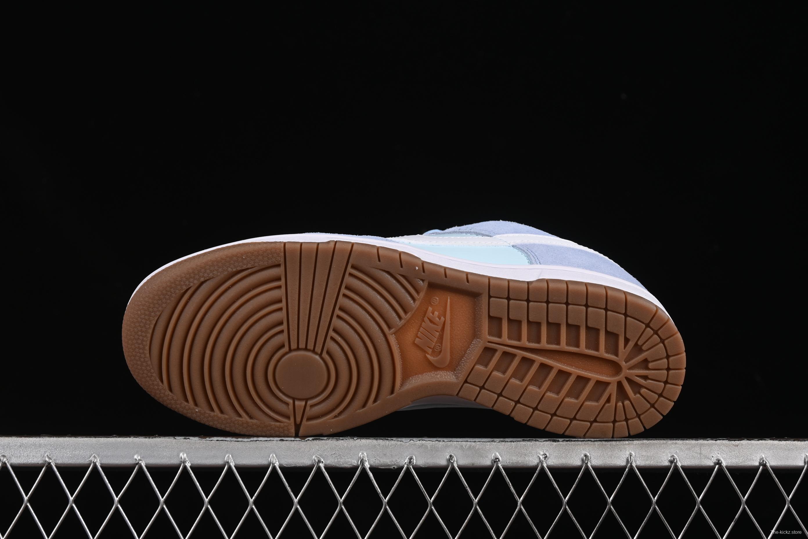 Nike Dunk Low Retro Casual Sneakers in Leather and Suede with Pre-Aged Coconut Milk Sole - IB6399-400