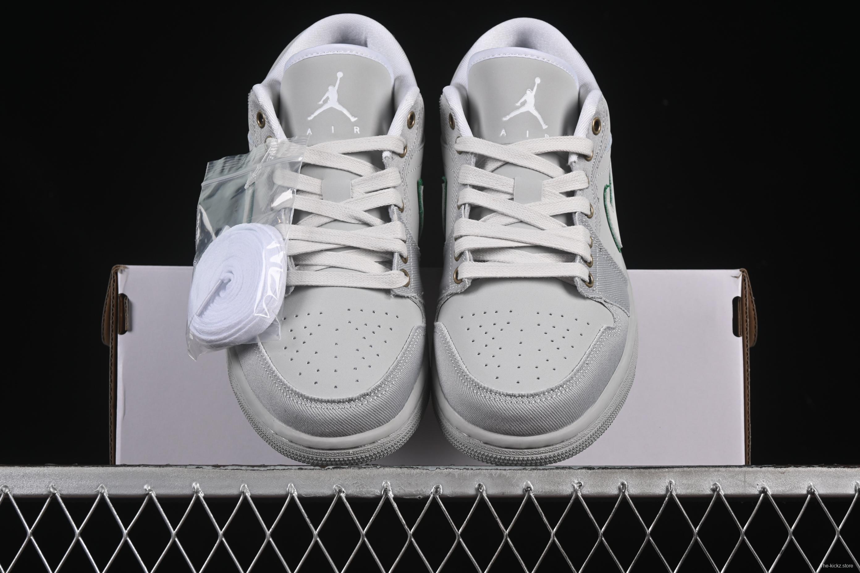 Nike Air Jordan 1 Low "Dongdan" Casual Sneakers with Woven Grey Design - IH3369-077