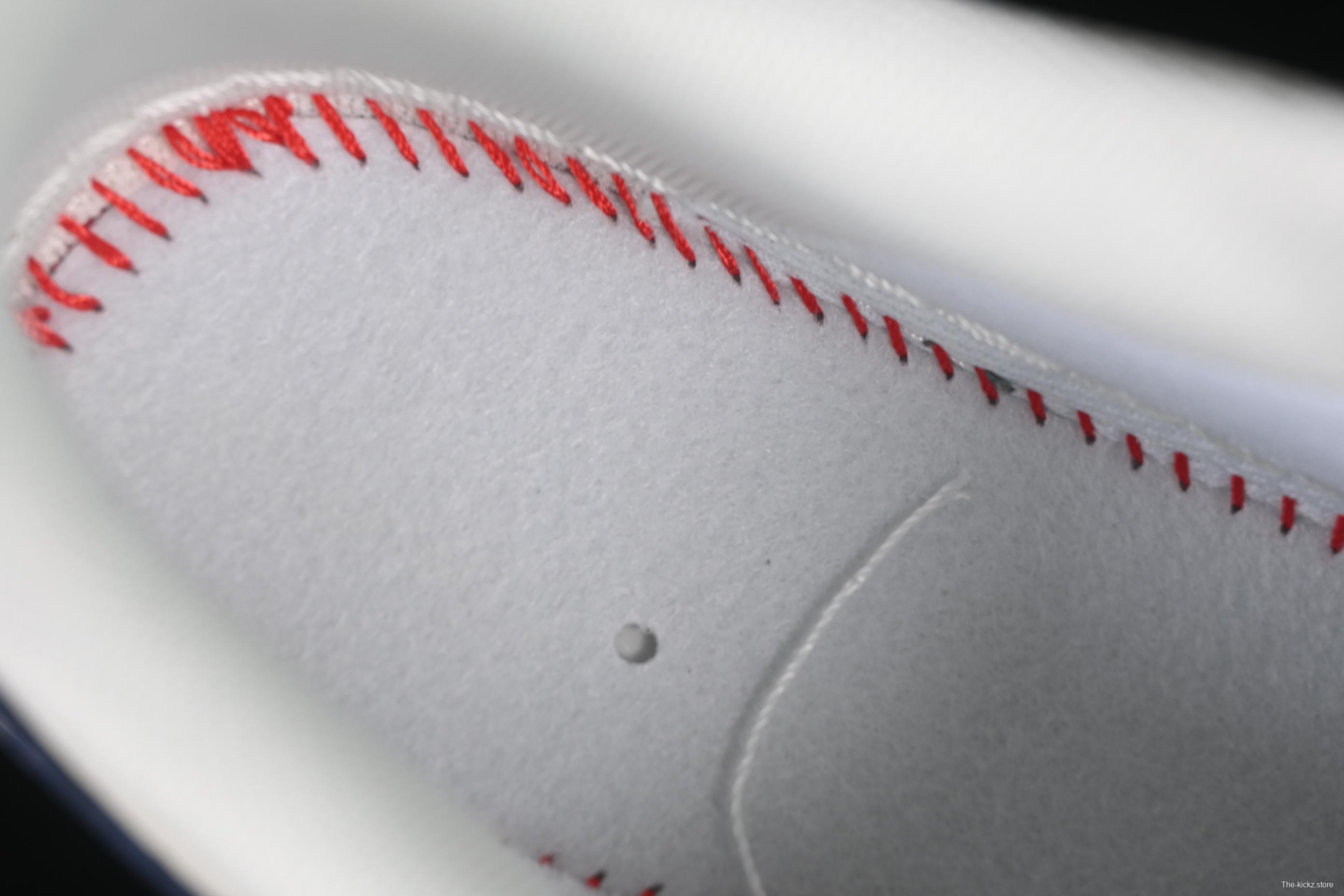 Nike Air Force 1 '07 Low Stussy Collaboration Light Blue Sole Red Heel Casual Sneakers - JJ2508-716