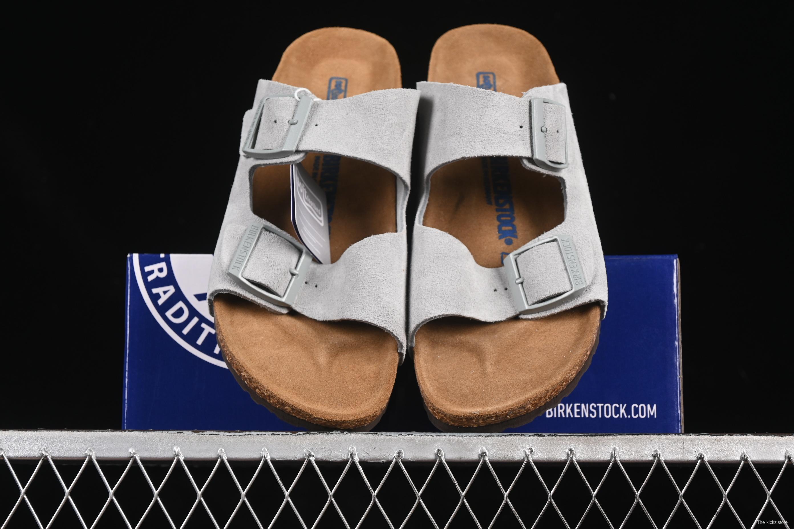 Birkenstock Sandals with Soft Suede Leather and Lambswool Insole - G.D4