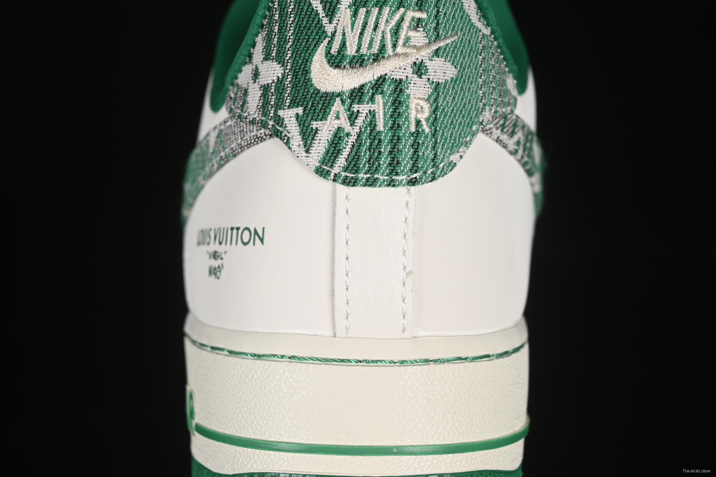 Nike Air Force 1 '07 Low LV Collaboration Green Denim Casual Sneakers - SC9207-538