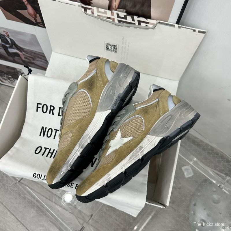 2024 Unisex GGDB Green Grey White Suede Mesh Sneakers