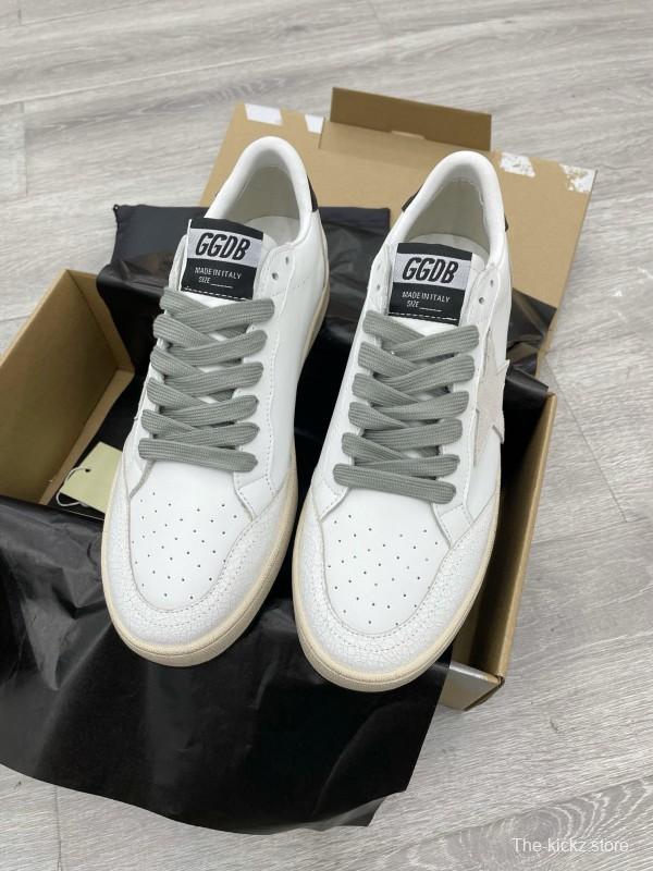 2024 Unisex GGDB White Black Leather Low Top Sneakers MJ00260