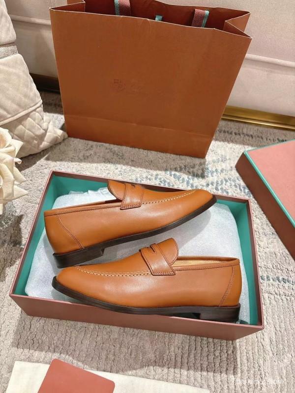 2025 Women LP Brown Leather Loafer LY00340