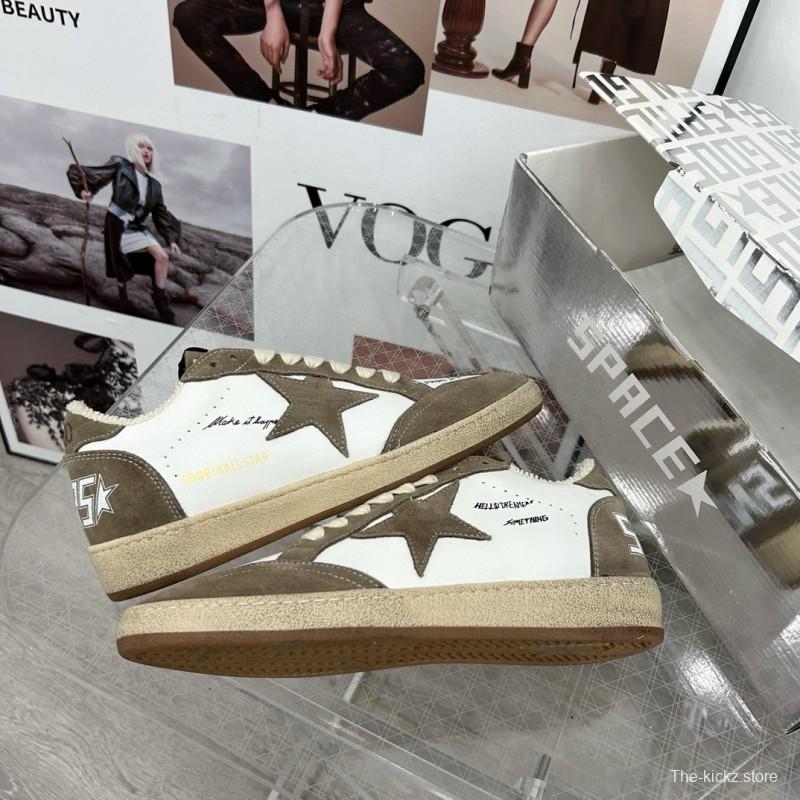 2024 Unisex GGDB White Green Suede Leather Sneakers MJ00260