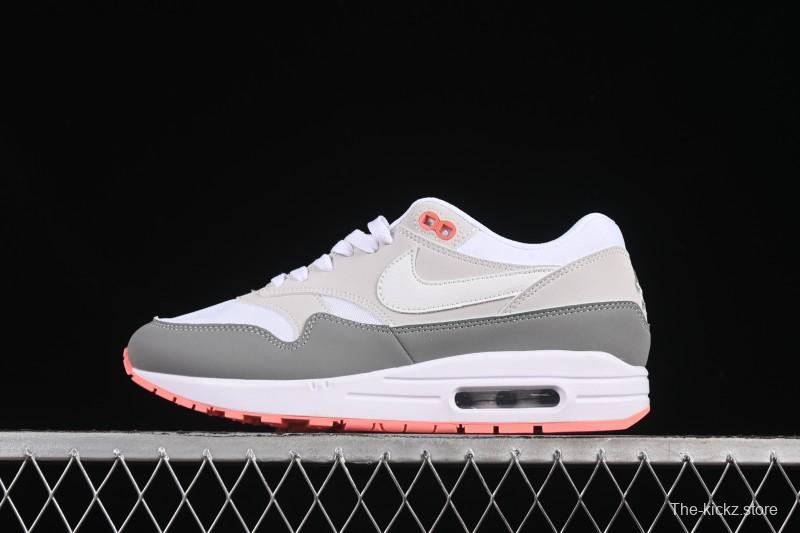Nike Air Max 1 Retro Running Shoes with Half-Sole Air Cushion - 599820-100
