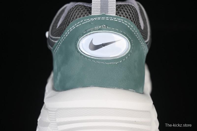 Nike P-6000 Retro Casual Sports Kids Shoes - Gray Green White Swoosh