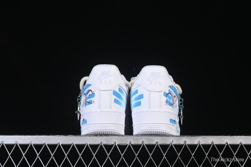 Nike Air Force 1 '07 Low Aries Hand-Painted Doodle Zodiac Series Casual Sneakers - 321-419