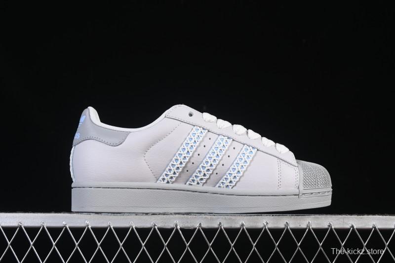 Adidas Superstar II J Casual Sneakers with Shell Toe Design - JQ8729