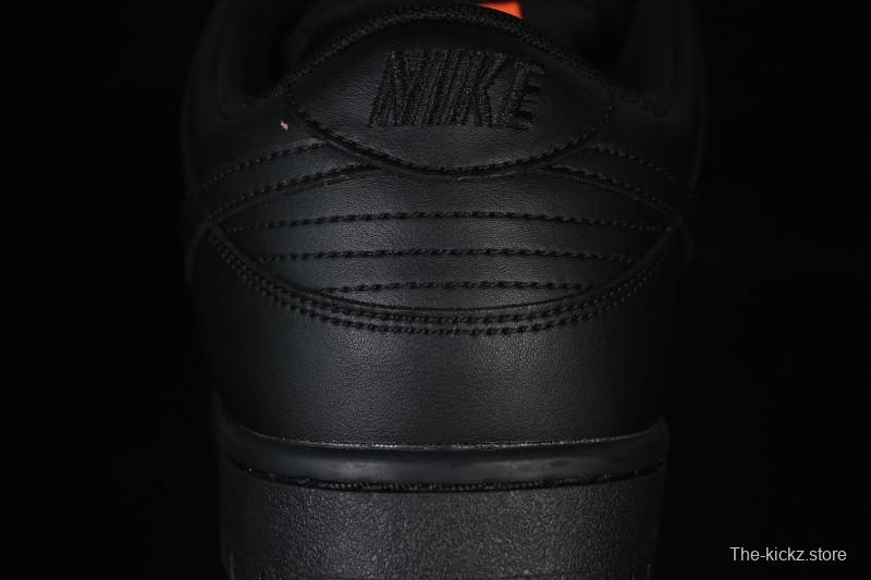 Nike SB Dunk Low Pro ISO Triple Black Skate Shoes - FJ1674-001