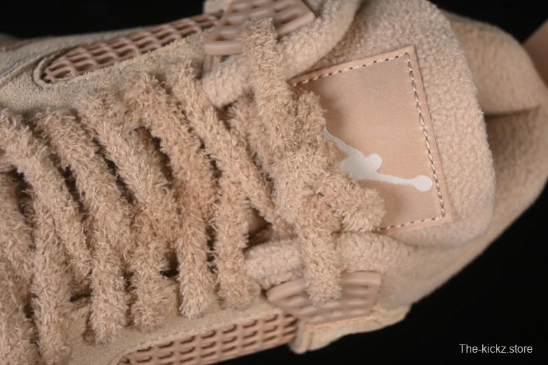 Nike Air Jordan 4 Retro Cozy Girl Warm Yellow Sneakers - HV0823-200