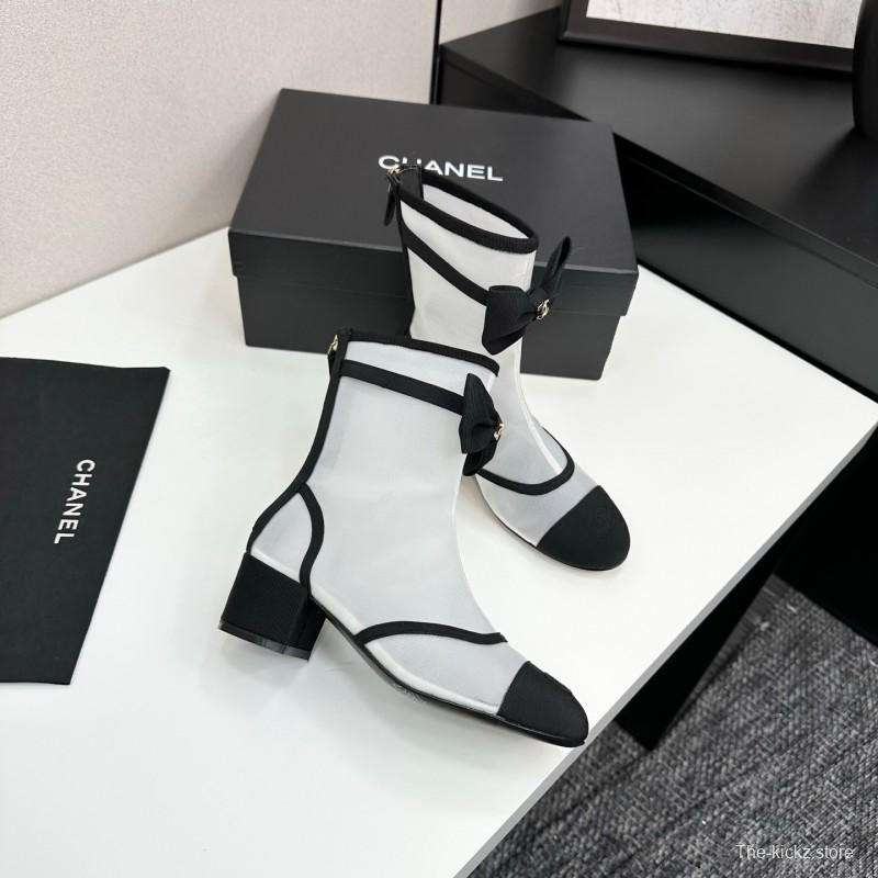 Chanel 2025 SS Classic Bow Ankle Boots - LY00