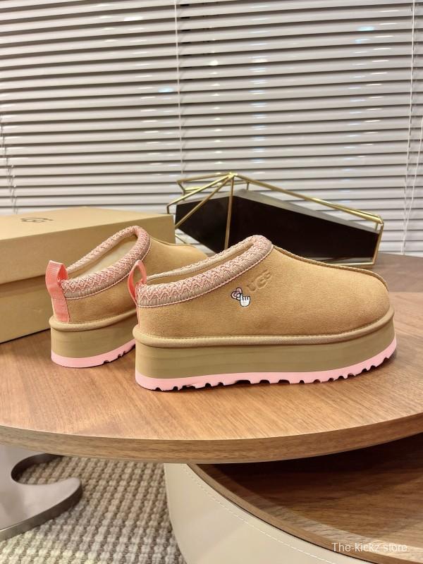 UGG Tazz Platform Wool Slipper Boots - MJ00230