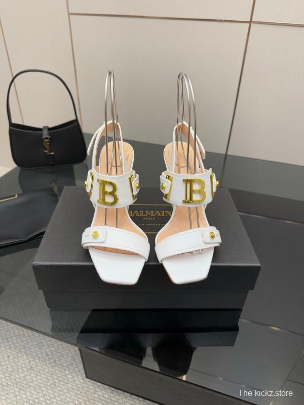 Balmain 2025/SS Metal Heel High Heel Sandals - KFY00320