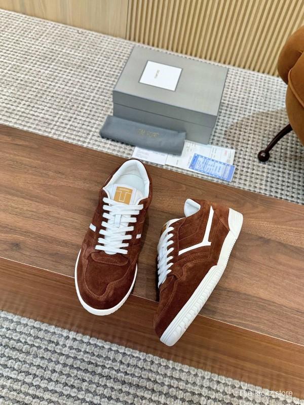 TOM FORD 2025 SS Casual Shoes with Classic Color Blocking and Imported Leather Insole - AS00350