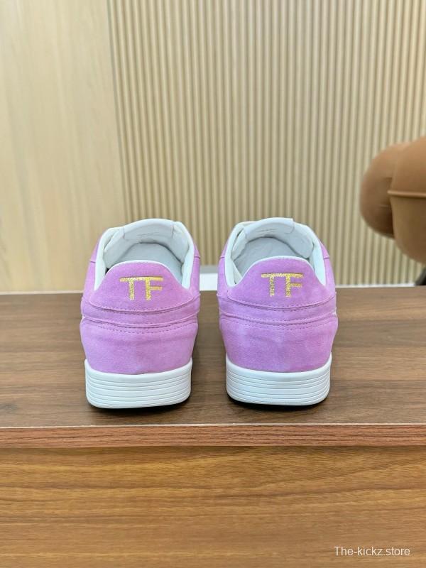 TOM FORD 2025 SS Casual Sneakers with Classic Color Blocking and Imported Leather Insole - AS00350