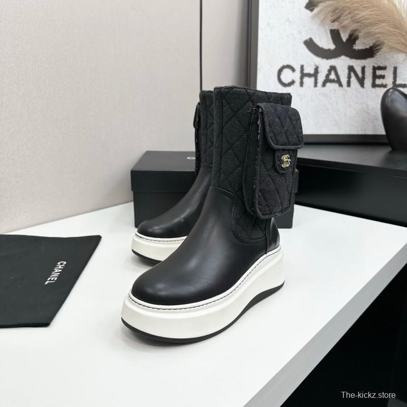 Chanel 2025 SS Short Boots Essential Autumn Winter Item - L Y00390