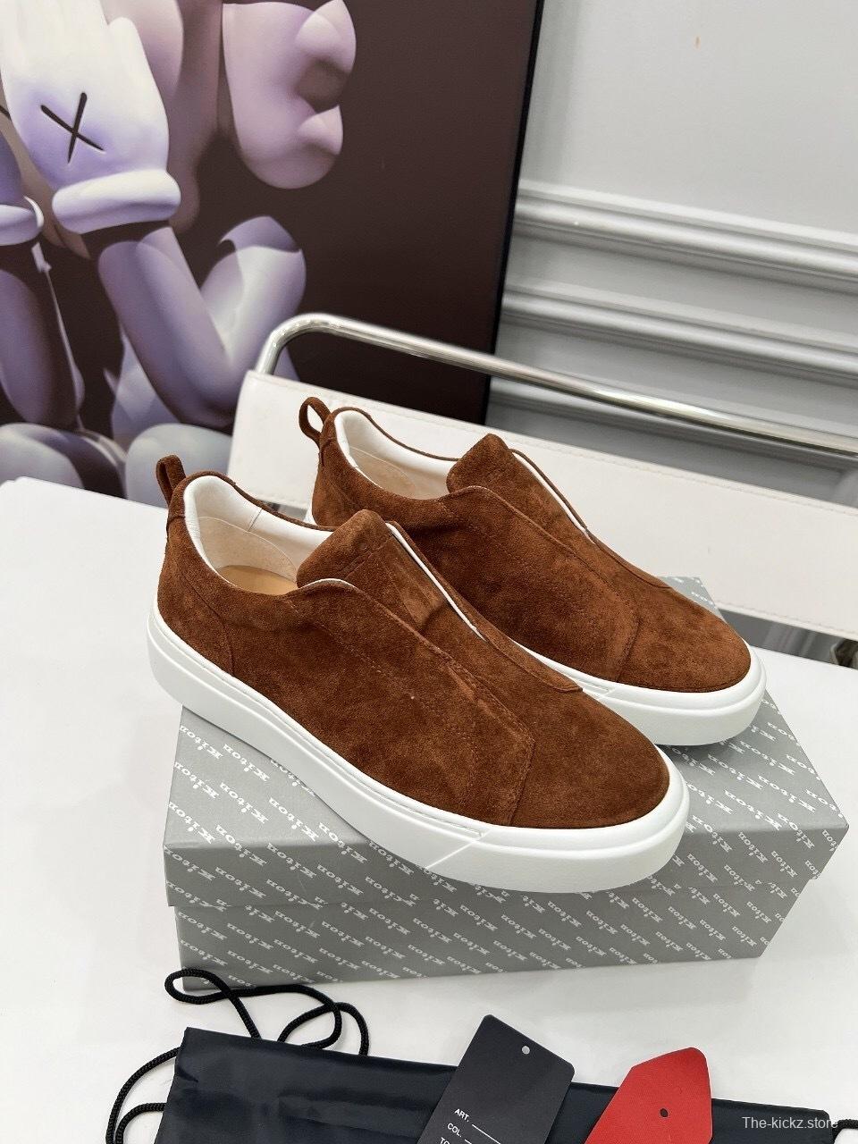 Kiton 2025/SS Slip-On Casual Men's Loafers - KFY00320