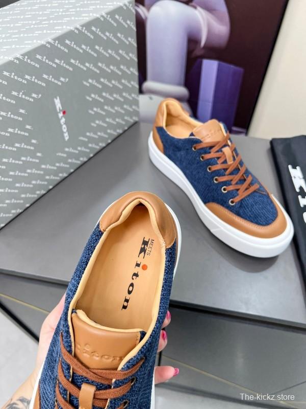 Kiton 2025/SS Tie-Detail Old Money Style Casual Men's Shoes - KFY00320