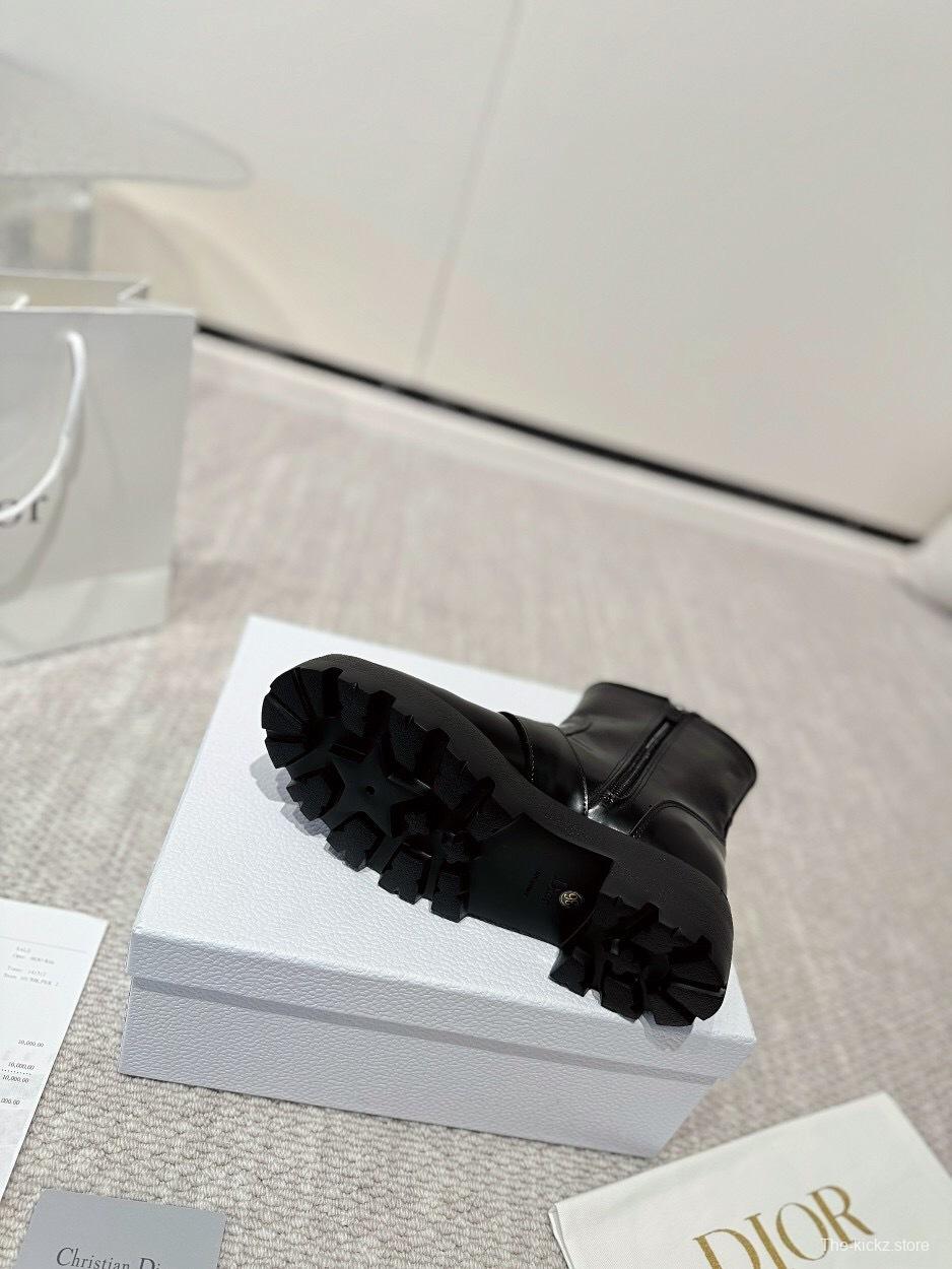 DIOR CHRONO Ankle Boots with CD Logo and Exclusive Zipper - LY00340