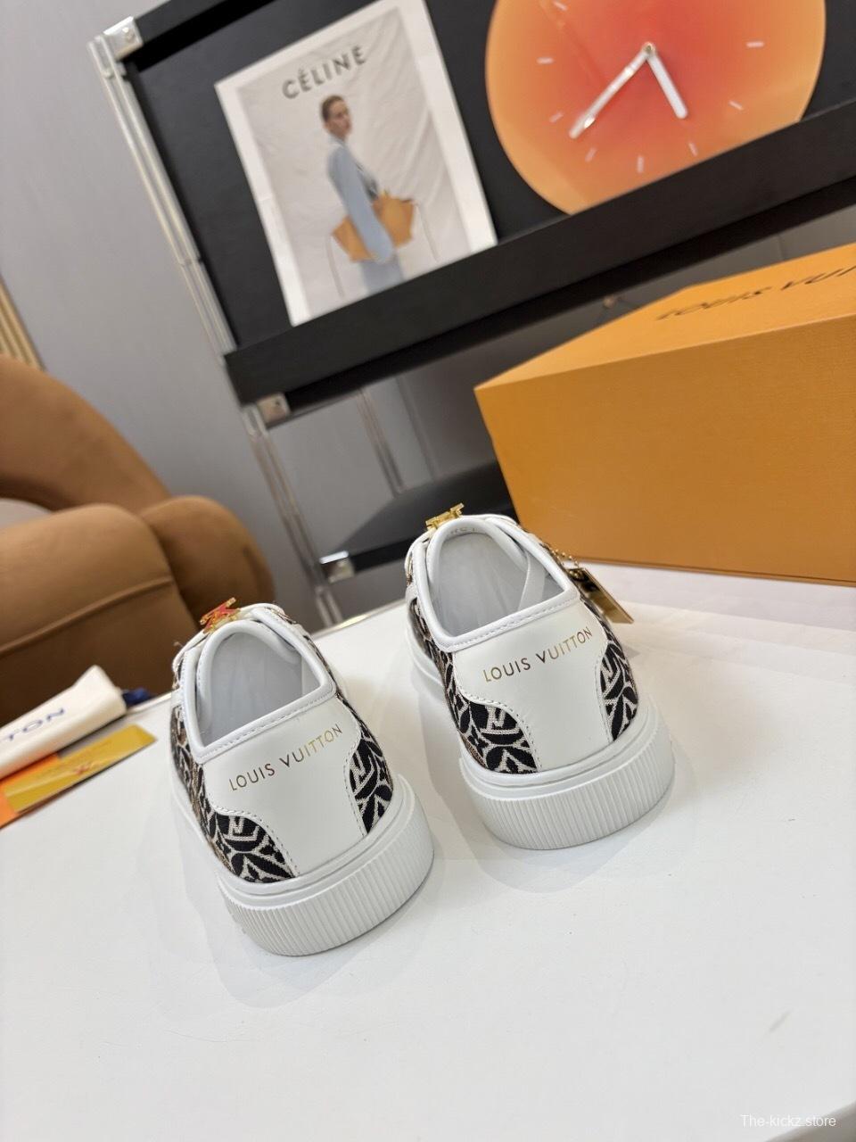 Louis Vuitton Lagoon Series Denim Sneakers with Buckle - AS00300