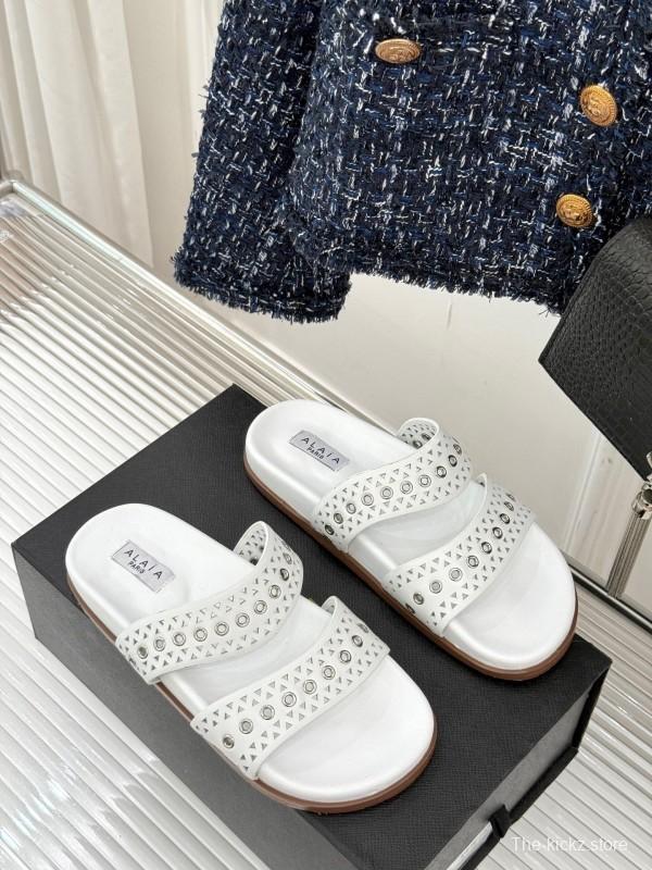 Alaia Spring Summer 2025 Laser-Cut Casual Sandals - KFY00260