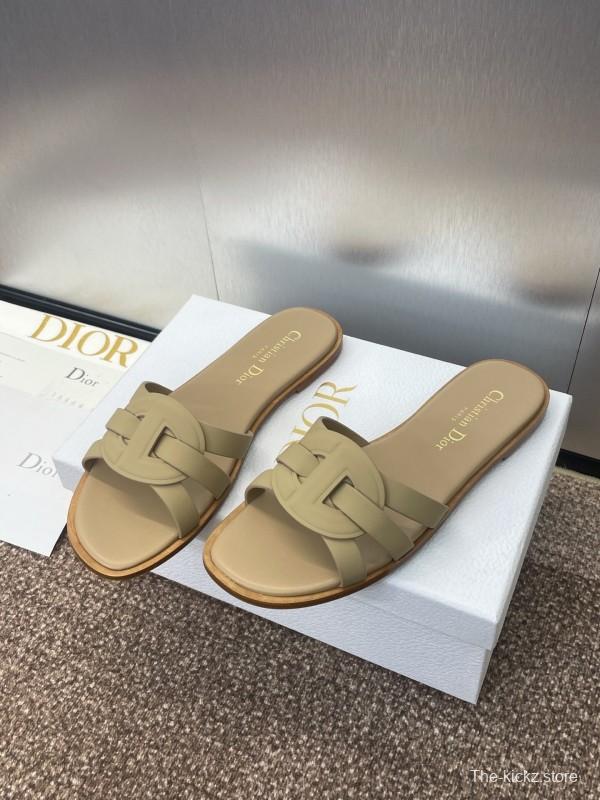 Dior D-Club Jelly Color Hollow Layered Cross Strap Women's Sandals - KFY00280