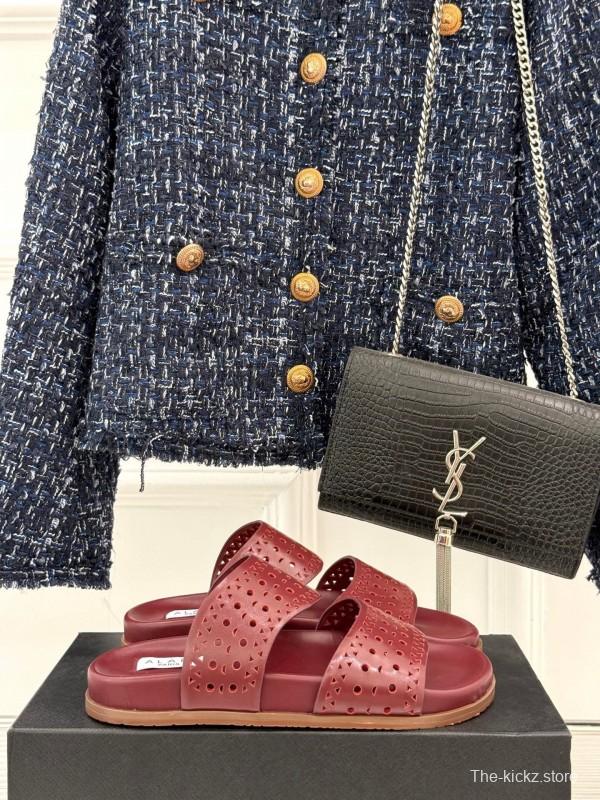 Alaia Spring Summer 2025 Laser-Cut Openwork Casual Sandals - KFY00260