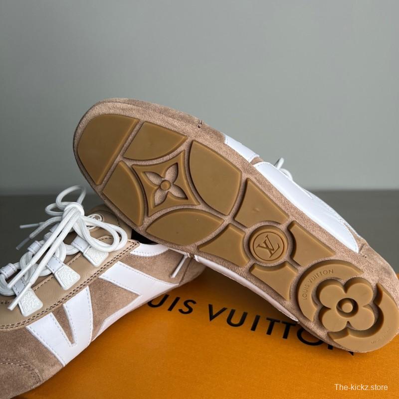 Lv Sneakerina 2025 SS Ballet Round Toe Lace-Up Low Top Lifestyle Casual Shoes - YC