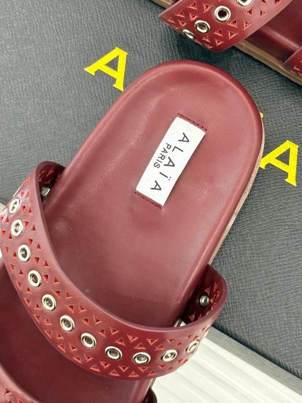 Alaia 2025 SS Hollow-Out Casual Sandals - KFY00260